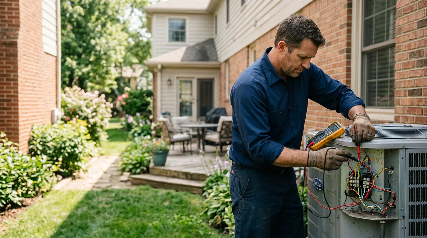 HVAC technician working near Barto, PA
